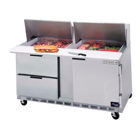 Beverage-Air Food Prep Tables SPED60 Elite Series Mega Top w/ Drawers, 60"W - SPED60HC-12M-2